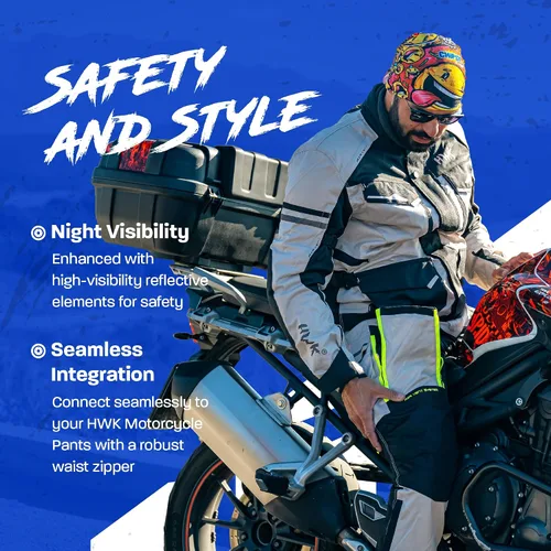 Miniatura 6 de Chaqueta de motocicleta para hombres para viajes y aventuras, reforzamiento CE, a prueba de agua, AVD, para las 4 estaciones