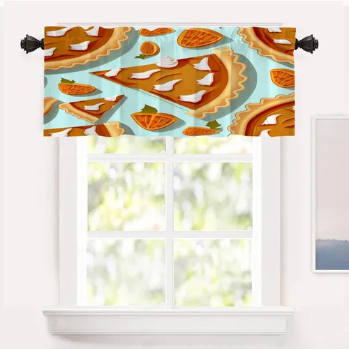 Miniatura 57 de Shrahala Cortinas de hojas de arce otoñales para ventanas de cocina, hojas rojas ardientes, fondo marrón, paneles de cortina de ventana de poliéster