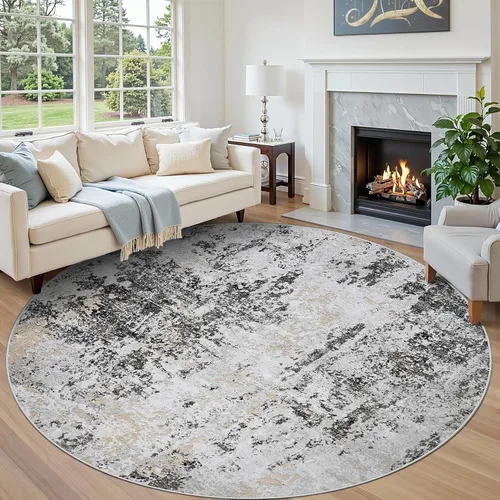Miniatura 73 de 5x7 Area Rugs for Living Room Rug Washable: Abstract Rug for Dining Room Bedroom Carpet Non Slip 5 by 7 Indoor Modern Nursery Home Office Beige