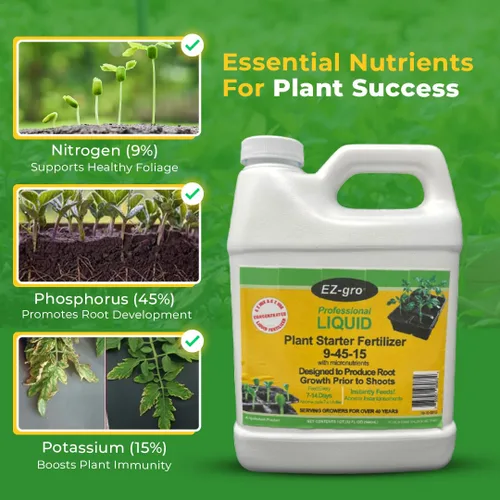 Miniatura 6 de EZ-gro - Fertilizante de inicio de plantas y fertilizante de plántulas Nuestro fertilizante líquido para plántulas es un excelente iniciador