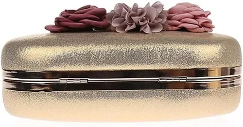 Miniatura 4 de Bolso de mano para mujer bolso de noche bolso de boda banquete fiesta bolso de mano dorado color A talla única talla única