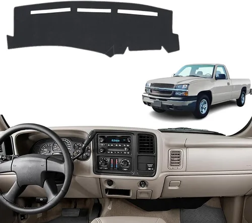 Miniatura 18 de Accesorios interiores personalizados para Silverado 1500 2019 2020 2021 2022 cubierta de tablero reduce el deslumbramiento, elimina grietas, rojo