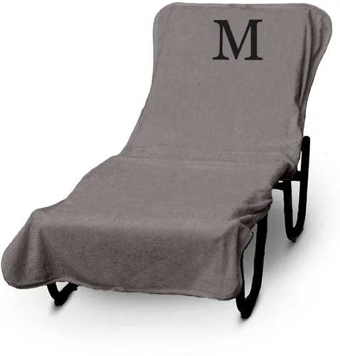 Miniatura 6 de Luxury Hotel & Spa - Funda para Tumbona de Piscina con Monograma, Letras Bordadas en Bloque - Extra Absorbente 100% Algodón Turco - Rizo Suave