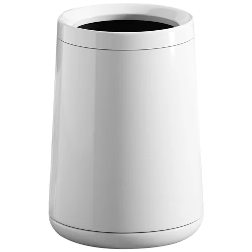 Miniatura 11 de Basurero de oro cepillado de 10L/2.6 galones, cubo de basura de acero inoxidable, cubo de basura cónico con apertura superior, bote de basura dorado