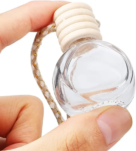 Miniatura 4 de Botella difusora de aceite esencial de aromaterapia para automóvil, paquete de 10 botellas de ambientador para automóvil, botella de perfume vacía