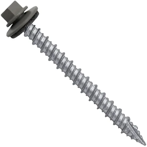 Miniatura 25 de Brite - Tornillos para techos de metal blanco (10 x 2 unidades), cabezal de arandela hexagonal, arranque automático/roscado, arandela EPDM, 3 x 250