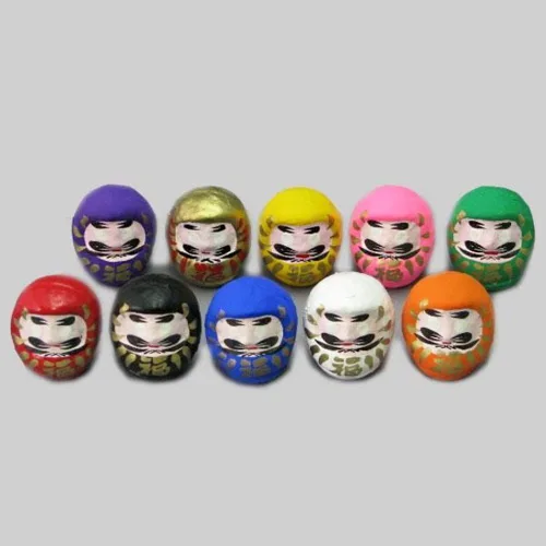 Miniatura 5 de Daruma Fortune Dolls (1.9 in, juego de 10, fabricadas en Japón)