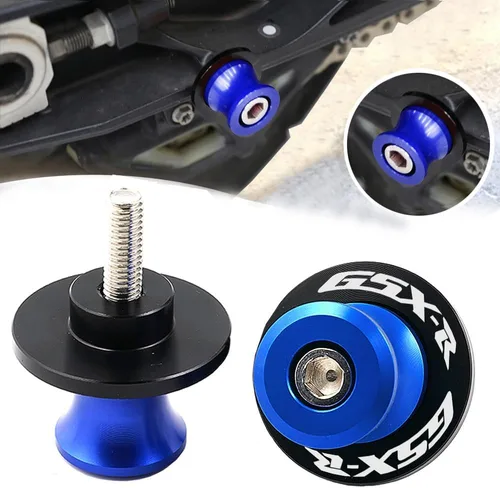 Miniatura 13 de 2 piezas de juego de extremos de empuñadura de manillar de motocicleta, compatible con Suzuki GSXR GSX-R GSXS 600 750 1000 (22mm 7/8" - Rojo)