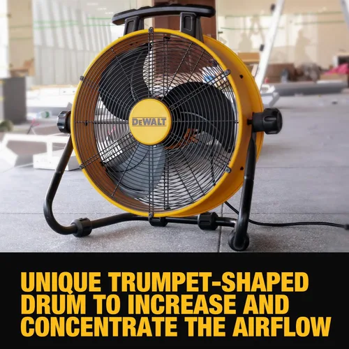 Miniatura 5 de Ventilador de piso DEWALT DXF1840, ventiladores industriales, ventilador de 46 cm de alta velocidad con 3 velocidades de circulación de aire