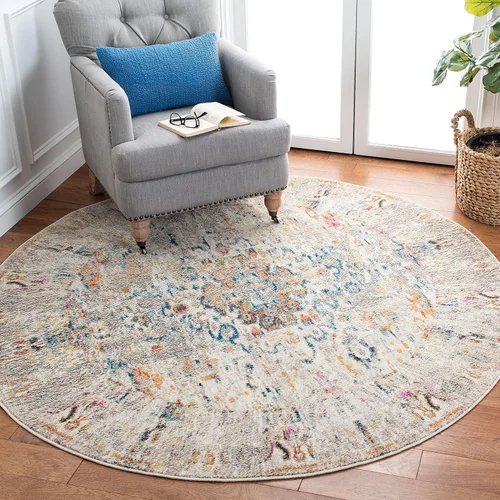 Miniatura 12 de SAFAVIEH Madison Collection - Alfombra decorativa de 2 pies 2 pulgadas x 4 pies, color verde y turquesa, diseño envejecido, no desprende pelusa