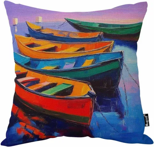 Miniatura 13 de Mugod Funda de almohada decorativa de pelota de tenis, bolas redondas paralelas, amarillas, verdes, negras, blancas, de algodón, fundas de almohada