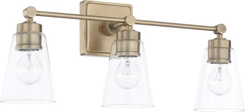 Miniatura 26 de Capital Lighting 621111PN-426 - Lámpara de pared de cristal transparente de mediados de siglo, 1 luz de 100 vatios, 10 pulgadas de alto x 6 pulgadas