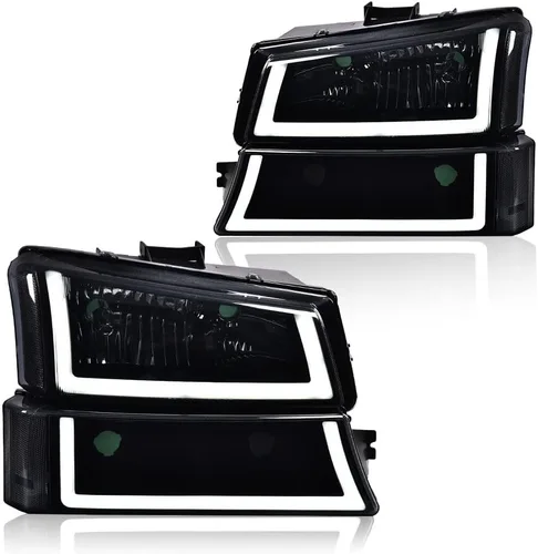 Miniatura 15 de GRAND ORANGE Par de faros delanteros compatibles con Toyota Tacoma 2005 2006 2007 2008 2009 2010 2011 lente transparente cromado carcasa ámbar