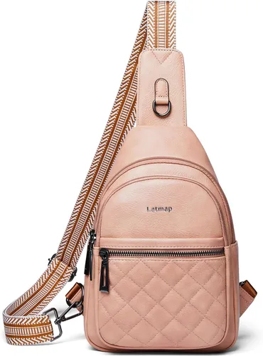 Miniatura 11 de LATMAP Sling Bag For Women Fanny Pack Crossbody Travel Shoulder Belt Bags Tote Backpack Purse Faux Leather