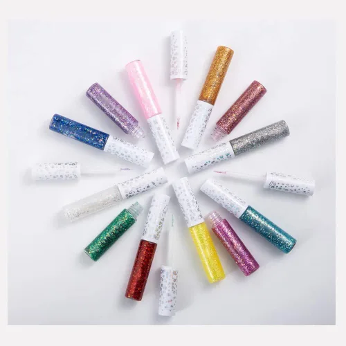 Miniatura 3 de Sombra de ojos y delineador de ojos con purpurina líquida, aspecto de ojos con purpurina metálica, impermeable, de larga duración y de secado #02