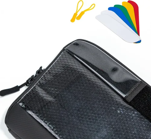 Miniatura 7 de OPENMOON Bolsa translúcida para accesorios para electrónica y cámara: organizador de cables, bolsa de accesorios de engranaje, artículos esenciales