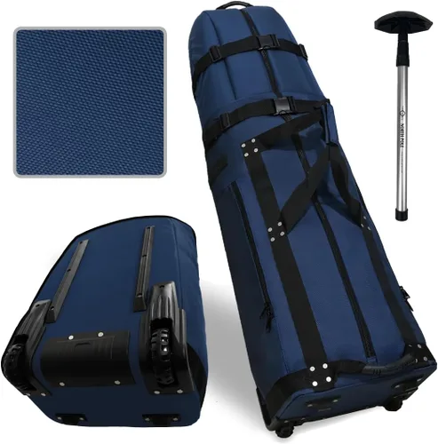 Miniatura 10 de CaddyDaddy Nueva funda acolchada de primera clase premium para club de golf con ruedas, bolsa de viaje de golf resistente para aerolíneas