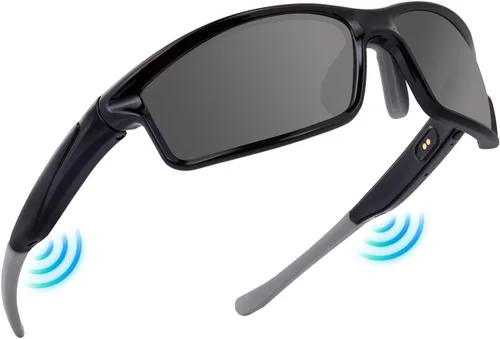 Miniatura 8 de SKYWAY Gafas de sol deportivas polarizadas inteligentes Bluetooth con audio inalámbrico protección UV para deportes al aire libre, diseño unisex