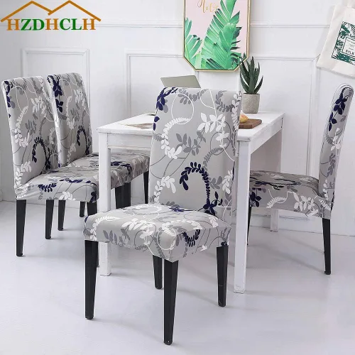 Miniatura 2 de HZDHCLH Juego de 6 fundas grises para sillas Parsons de elastano para comedor, fundas elásticas de elastano para sillas Parsons, fundas de asiento