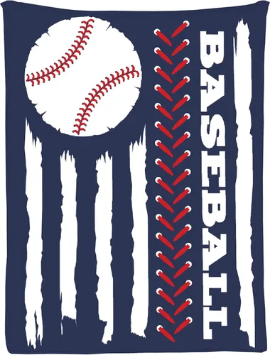 Miniatura 21 de Manta personalizada de béisbol para sofá, manta personalizada con nombre, manta ligera de felpa mullida de 60 x 50 pulgadas, para adolescentes