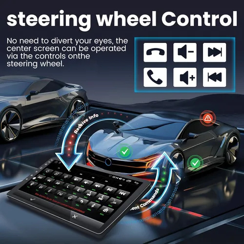 Miniatura 7 de Para Ford F150 Radio 2009-2014: Estéreo de pantalla táctil QLED, CPU de 8 núcleos 4+64G, Carplay Android Auto, compatible con actualización OTA