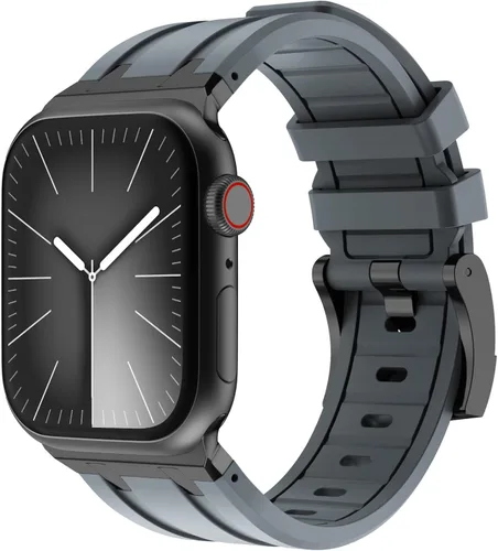 Miniatura 19 de NewWays AP - Correa de lujo para Apple Watch Ultra de 1.929 in 1.811 in 1.772 in 1.732 in 1.654 in 1.614 in 1.575 in 1.496 in para hombres