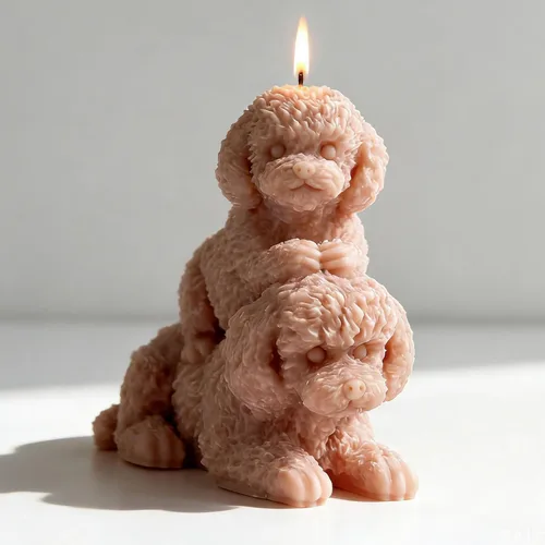 Miniatura 12 de Molde de fundición de resina, moldes de silicona para decoración del hogar, molde de animales 3D, molde para hacer velas (oso de columna animal)