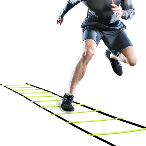 GHB Pro Agility Ladder Agility Training Ladder Speed 12 Rung 20ft with Carrying Bag Verde