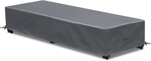 Miniatura 20 de Funda para tumbona para exteriores, 1 paquete de fundas para sillas de patio, impermeables, 600D, material resistente a la intemperie, protección