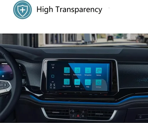 Miniatura 3 de ZFM - Protector de pantalla para Volkswagen Atlas 2024, vidrio templado, Atlas/Atlas Cross Sport SE/SE con tecnología/SEL/SEL Premium R-Line/SEL
