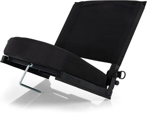 Miniatura 5 de PICNIC TIME NCAA Georgia Bulldogs Gridiron - Asiento de estadio, ligero, silla plegable portátil para gradas y bancos, (negro)