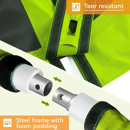 Miniatura 3 de TURFEE Columpio para juego de columpios de exterior – Paquete de 1 kit de reemplazo de asiento con cadenas resistentes – Accesorios de patio de Verde