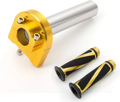 Miniatura 8 de Krace - Agarraderas de mano para motocicleta de 7/8 pulgadas con tubo de acelerador anodizado CNC de giro rápido, control de palanca motorizado