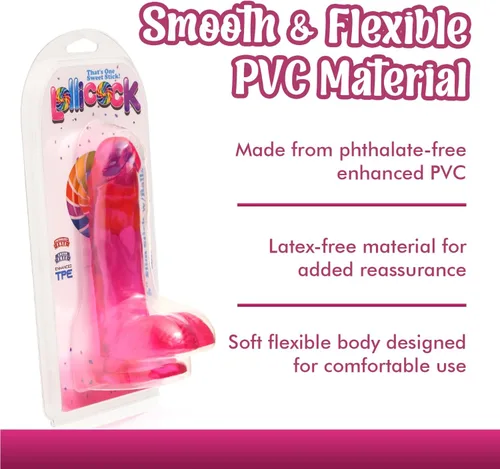 Miniatura 2 de lollicock 6" Slim Stick W/bolas Rosa