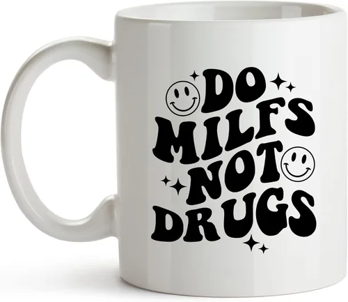 Miniatura 7 de YouNique Designs Funny Guy Mugs, taza de café divertida para hombres, taza de café traviesa para él, taza milf, taza milf, taza de café de elefante