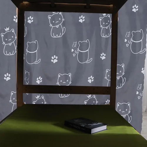 Miniatura 5 de Linda cortina de litera inferior para dormitorio de estudiantes, tela opaca mosquiteras, ropa de cama, tienda de campaña, toldo para cama