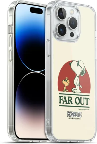 Miniatura 132 de Head Case Designs Funda de gel Woodstock 50th con licencia oficial de Peanuts Snoopy Guitar 1969 [protección de grado militar] compatible con Apple