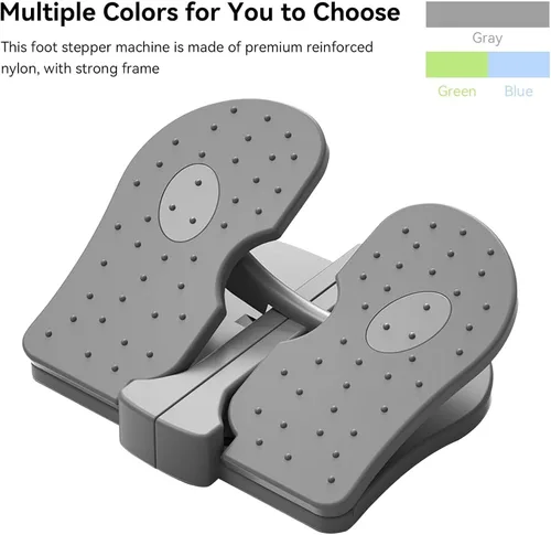 Miniatura 10 de Mini entrenador paso a paso, máquina de ejercicio de nailon reforzado para pies, escalera, silenciosa, plegable, para piernas para oficina en casa