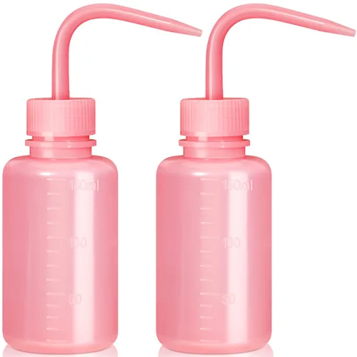 Miniatura 9 de Valchoose Botella de lavado de plástico de 8.5 fl oz 16.9 fl oz exprimidor médico, botella de riego suculenta de LDPE - 2 unidades Blanco