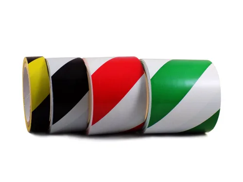 GGR Supplies SST-618C Cinta de advertencia de seguridad de peligro negra y amarilla: 1/2" de ancho x 18 yardas.
