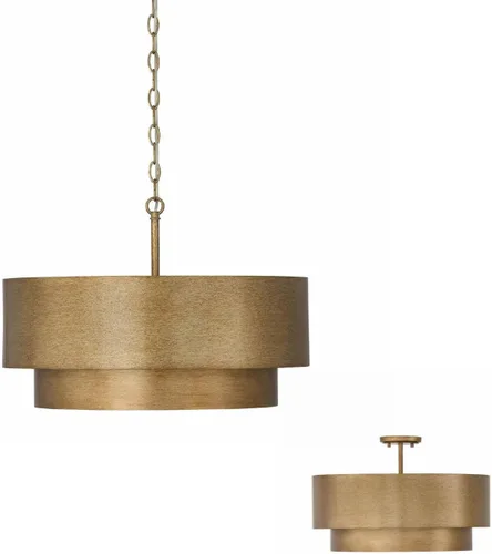 Miniatura 11 de Capital Lighting 439061ML Jude - Colgante geométrico moderno de metal llamativo, 6 luces, 360 vatios totales, 16 pulgadas de alto x 32 pulgadas
