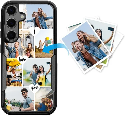 Miniatura 142 de Funda protectora personalizada para Samsung Galaxy S22 Ultra 5G (versión 2022), funda protectora de doble capa resistente con múltiples fotos, a
