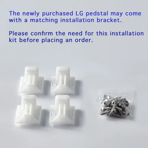 Miniatura 4 de AAA30793431 Kit de accesorios de montaje de arandela para pedestal de lavadora y secadora LG (paquete de 2)