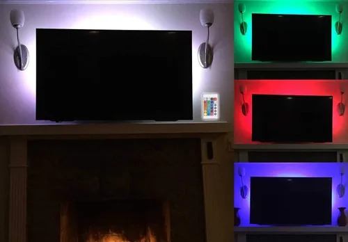 Miniatura 2 de NYC Acoustics Tira de luz LED RGB USB para retroiluminar tu televisor/monitor + control remoto