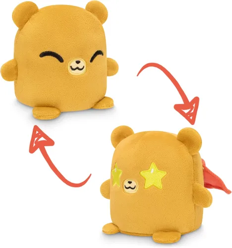 TeeTurtle - Plushmates - Día del Padre - Oso súper papá - Juguete sensorial abrazable y suave que muestra tu estado de ánimo Super Dad Plushmate