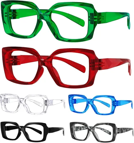 Miniatura 8 de Eyekepper Paquete de 4 lentes de lectura clásicos para mujeres y hombres, incluye lentes de sol de lectura de dos tonos +0.50