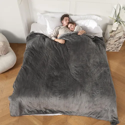 Miniatura 13 de COZYTY Manta eléctrica tamaño completo, manta térmica de franela súper suave y acogedora con 6 niveles de calefacción y 1-10 horas de apagado