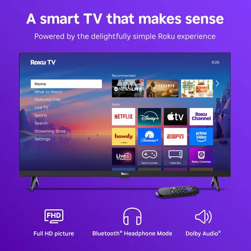Miniatura 3 de Roku Smart TV 2025 - Serie Select de 32 pulgadas, TV Full HD 1080p - Roku TV con control remoto por voz - Televisión LED de pantalla plana con Wi-Fi