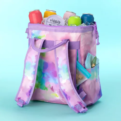 Miniatura 5 de Mochila enfriadora Swig Life Packi, enfriador aislado, bolsa de playa impermeable, 24 latas, enfriadores aislados livianos Nube Nueve