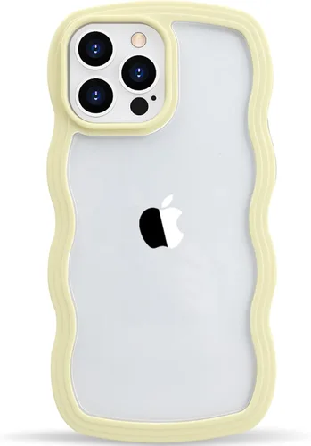 Miniatura 13 de LOEV Funda transparente diseñada para iPhone 7 Plus, iPhone 8 Plus con borde ondulado, bonita funda transparente con forma de onda rizada, a prueba